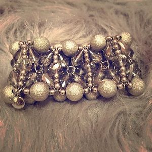 Alfani beaded silver bracelet